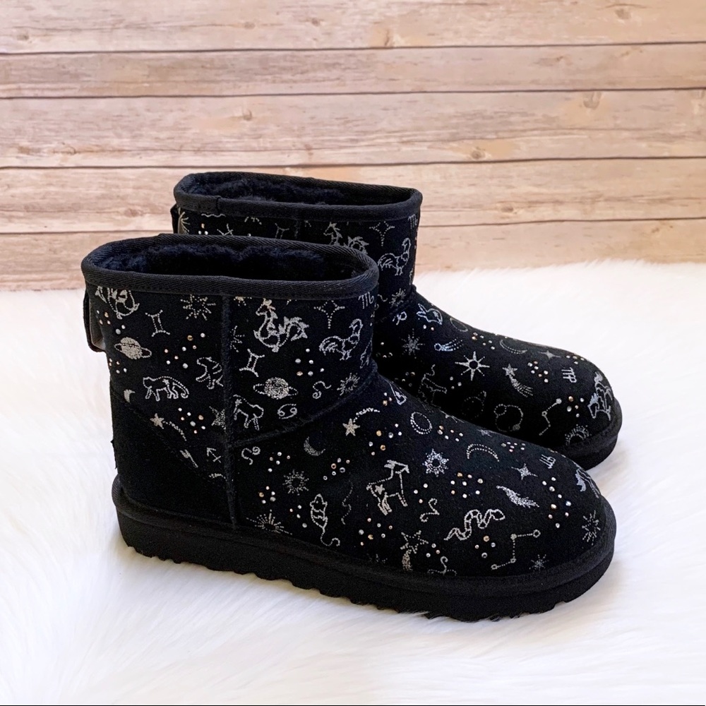 UGG Classic Zodiac Mini Black Boots